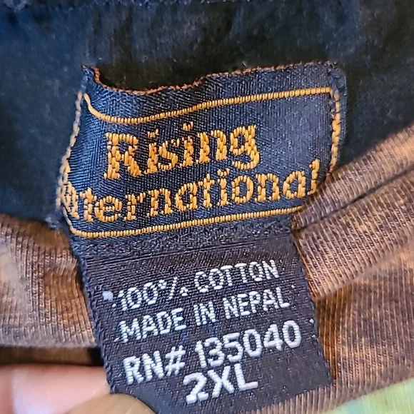 Rising International Bohemian Patchwork Midi Maxi 2X Skirt Boho Hippie Cotton - Picture 7 of 11